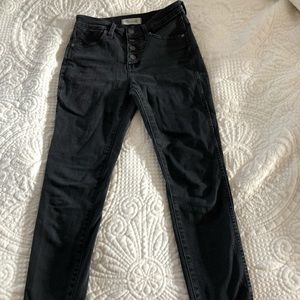 Madewell black skinny jeans